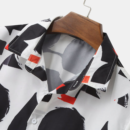 Men's summer print shirt