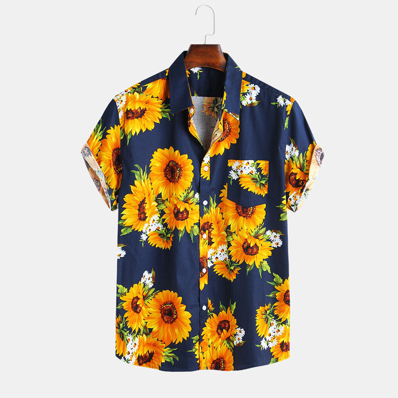 Sunflower digital print shirt