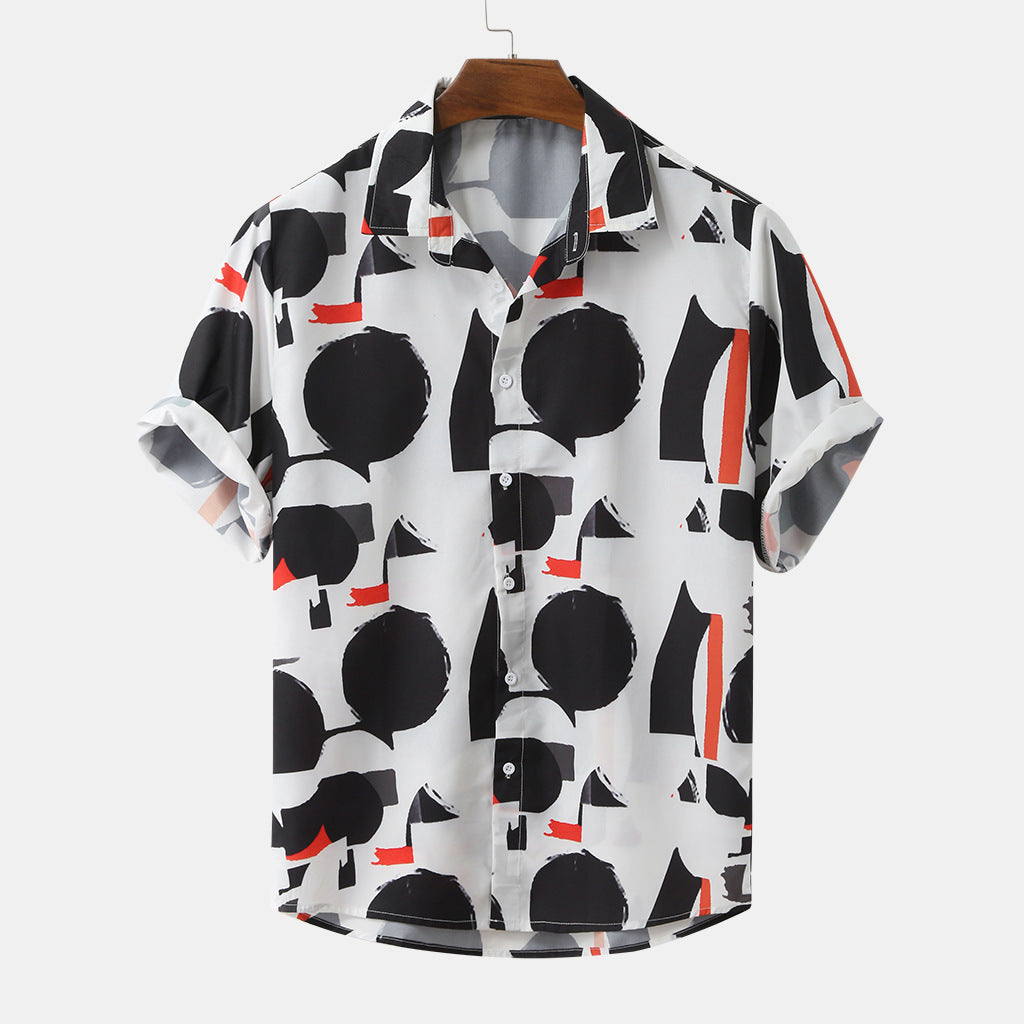 Men's summer print shirt