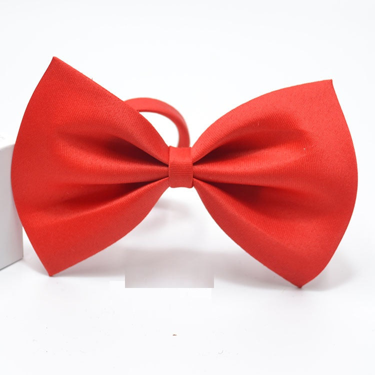 Flat Head Solid Color Collar Pet Tie