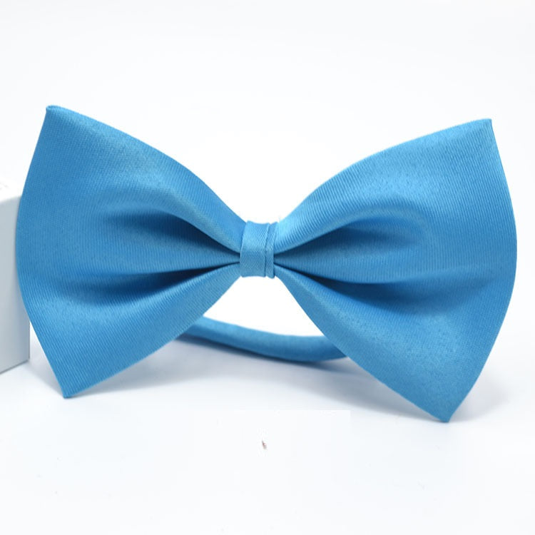 Flat Head Solid Color Collar Pet Tie