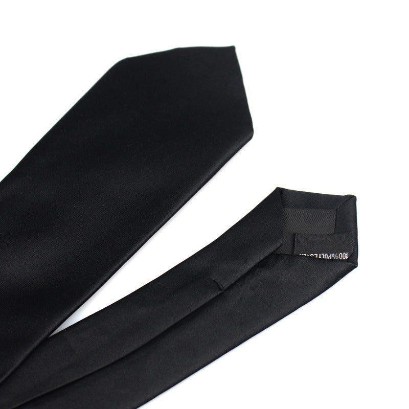 Casual Formal Wear Black Ultra-narrow 6cm Tie