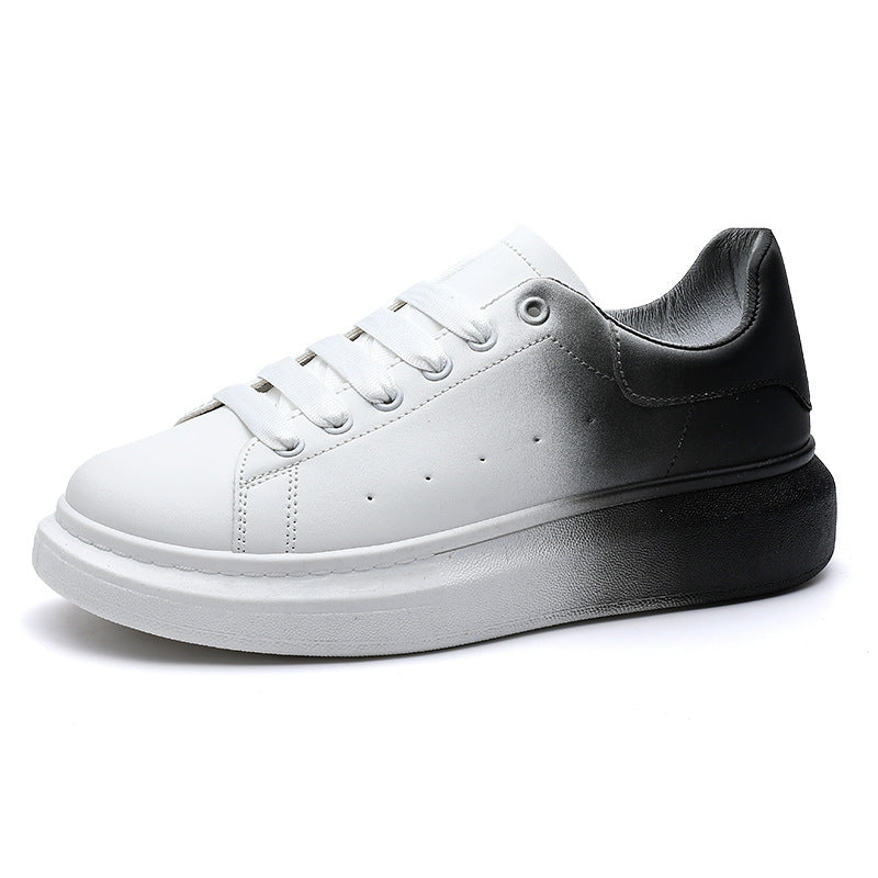 Gradual Color Small White Casual Sports Shoes For Men