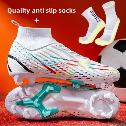 ALIUPS Original Men Soccer Shoes AG/TF Children Football Shoes Youth Football Boots Comfortable Athletic Training Cleat