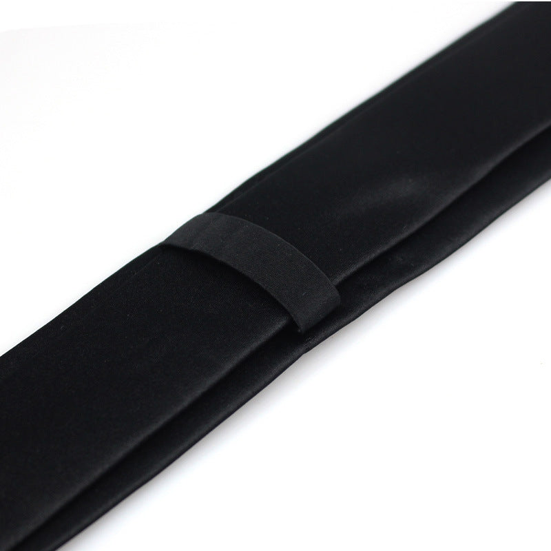 Casual Formal Wear Black Ultra-narrow 6cm Tie