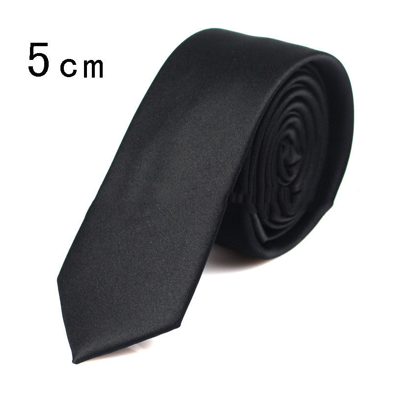 Casual Formal Wear Black Ultra-narrow 6cm Tie