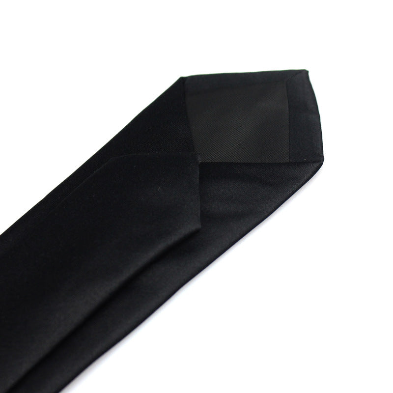 Casual Formal Wear Black Ultra-narrow 6cm Tie