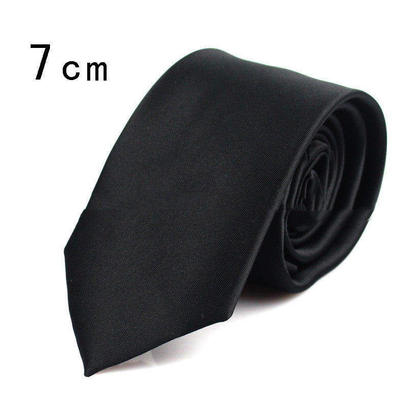 Casual Formal Wear Black Ultra-narrow 6cm Tie