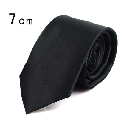 Casual Formal Wear Black Ultra-narrow 6cm Tie